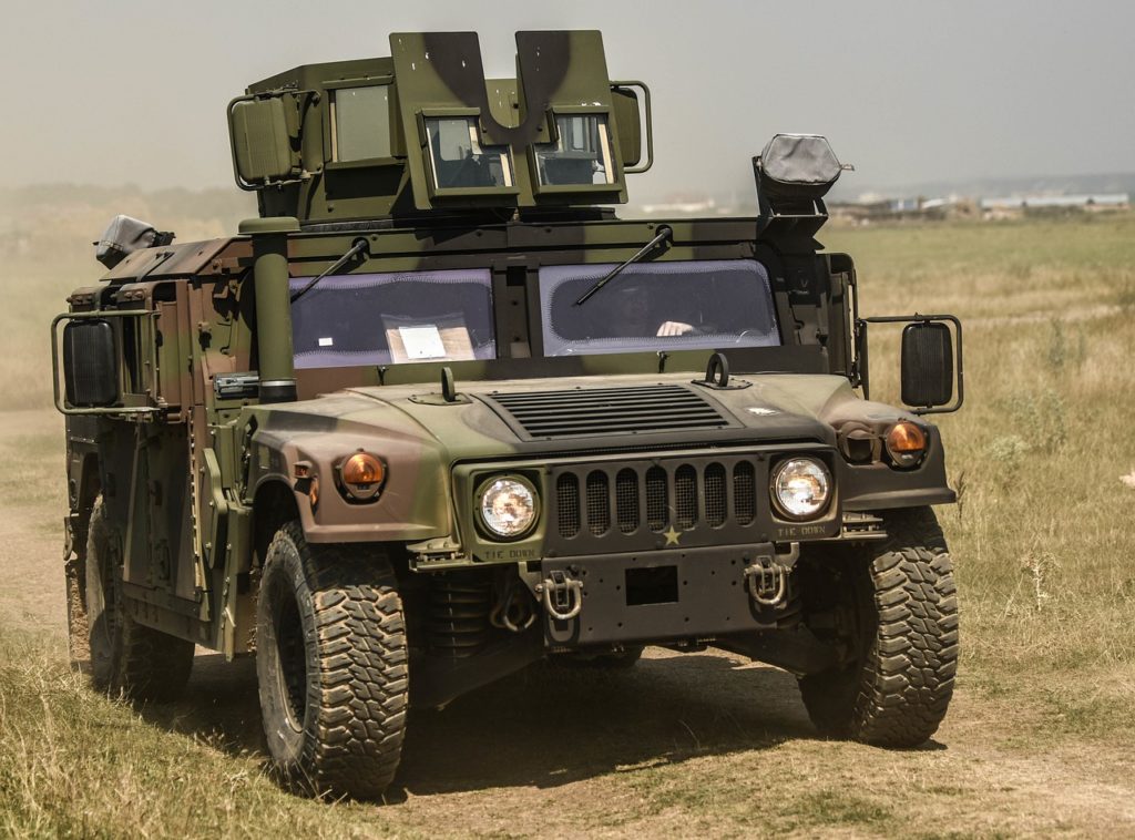 military armored vehicle that incorporates the usage of plastic fabricator services